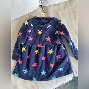 Primary Star Dress 12-18 sweatshirt navy rainbow